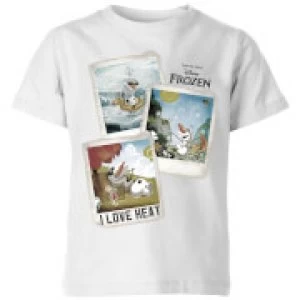 Image of Disney Frozen Olaf Polaroid Kids T-Shirt - White - 3-4 Years