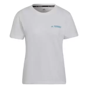 Image of adidas Terrex Womens T Shirt - White