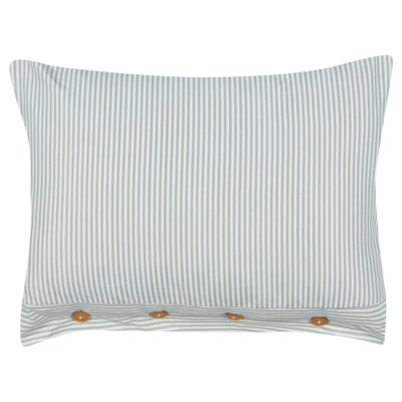 Image of Beliani Throw Cushion Sebrine 40 X 60 Cm Mint Green Striped