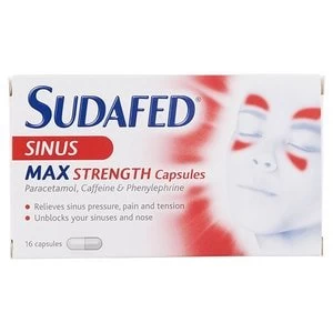 Image of Sudafed Sinus Blocked Nose Capsules 16s