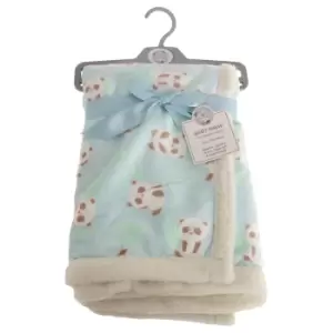 Image of Snuggle Baby Baby Panda Wrap (75 x 100cm) (Blue)