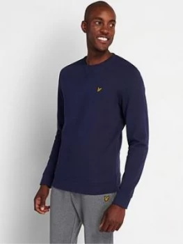 Image of Lyle & Scott Crew Neck Sweatshirt - Navy