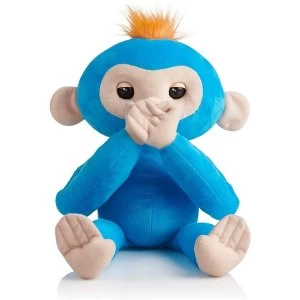 Image of Wow Wee Fingerling Hugs - Boris The Blue Monkey Plush Toy