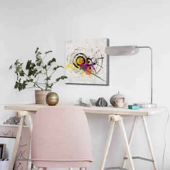 Image of 4545ABSC - 015 Multicolor Decorative Canvas Painting