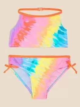 Image of Accessorize Girls Tie Dye Bikini - Multi, Size Age: 11-12 Years, Women