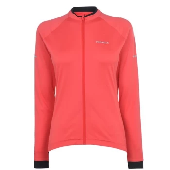 Image of Pinnacle Long Sleeve Cycling Jersey Ladies - Coral