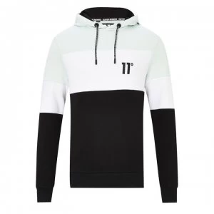 Image of 11 Degrees Logo Hoodie - Glacier/Blk/Wht