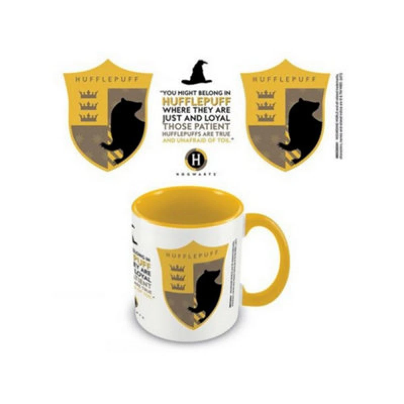 Image of Harry Potter Hufflepuff House Pride Inner Two Tone Mug Yellow unisex
