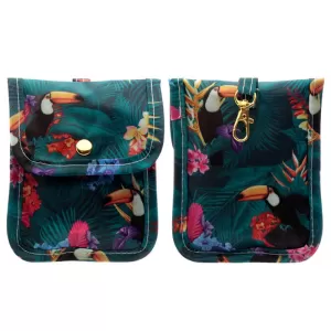 Image of Toucan Party Face Covering & Hand Sanitiser Pouch