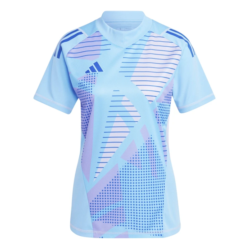 Image of adidas Womens Short Sleeve Performance T-Shirt Semi Blue Burst female 10 (S)