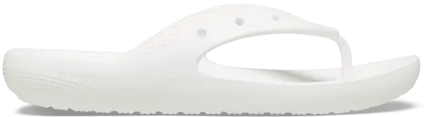 Image of Crocs Unisex Classic 2.0 Flips White W4/M3