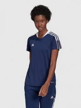 Image of Adidas WomenS Tiro 21 T-Shirt - Navy
