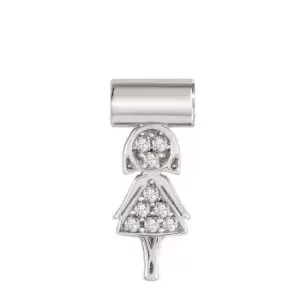 Image of Nomination SeiMia Silver CZ Mum Pendant Charm