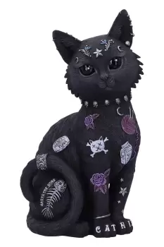 Image of Nemesis Now Bad to The Bone Cat Figurine - Grey