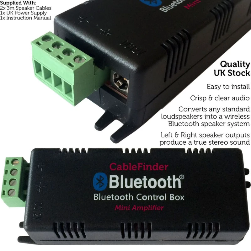 Image of Loops Garden Party BBQ Outdoor Speaker Kit Wireless Mini Stereo Amp & 8x 4" Black Speakers Black unisex