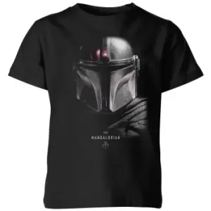 Image of The Mandalorian Poster Kids T-Shirt - Black - 3-4 Years