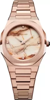 Image of D1 Milano Watch Ultra Thin Marble Rose