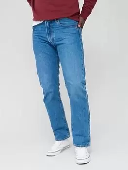 Image of Levis 551Z Authentic Straight Fit Jeans - Medium Indigo, Medium Indigo, Size 32, Inside Leg Regular, Men