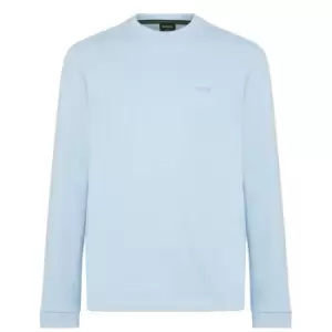 Image of Boss Boss Salbo Curved Sweater Mens - Blue