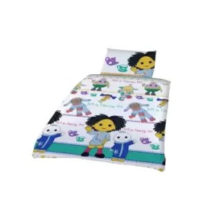 Image of Moon And Me Time For Tea Duvet Cover Set (Junior) (Multicoloured)