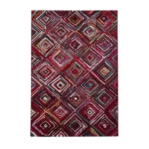 Image of Jewel Bright Diamond Hand Carved Rug