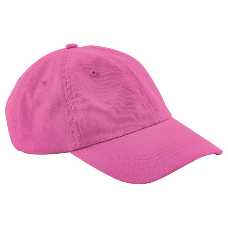 Image of Beechfield Baseball Cap in Pink Pink Unisex One Size