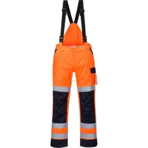 Image of Portwest MV71 Modaflame Multi Arc Trousers Orange / Navy 3XL 31"