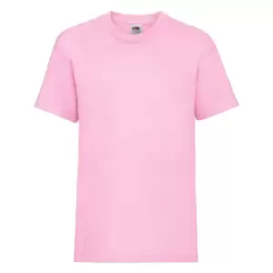 Image of Fruit Of The Loom Childrens/Kids Unisex Valueweight Short Sleeve T-Shirt (Pack of 2) (2-3) (Light Pink)