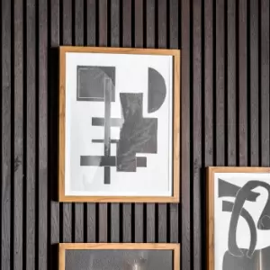 Image of Larisa Line Drawing Framed Art Brown