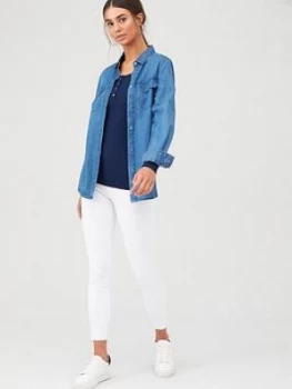 Image of Spanx Ankle Jean-Ish Leggings - White