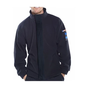 Image of ARC COMPLIANT FLEECE JACKET NAVY MED - Click Arc Clothing