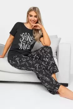 Image of 'Shine Like the Stars' Slogan Pyjama Set
