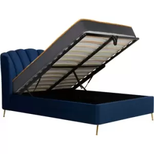 Image of 135cm Lottie Fabric Ottoman Midnight Blue