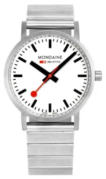 Image of Mondaine Classic Metal 36mm Stainless Steel Bracelet Watch