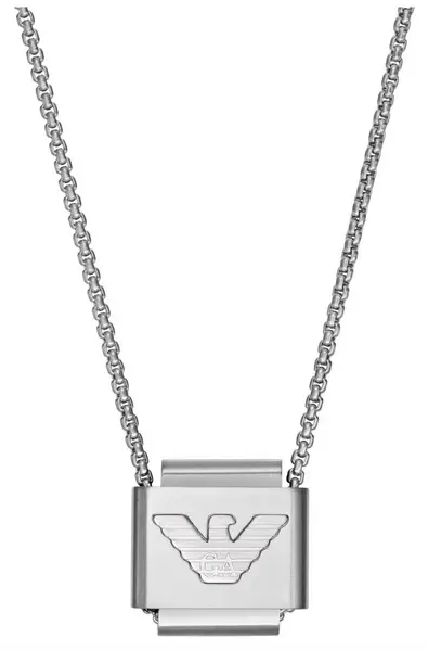 Image of Emporio Armani EGS2915040 Mens Stainless Steel Logo Jewellery