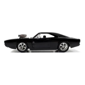 Image of Fast & Furious - Furious 7 Dom's T1970 Dodge Charger R/T Die-cast Toy Muscle Car (Black)