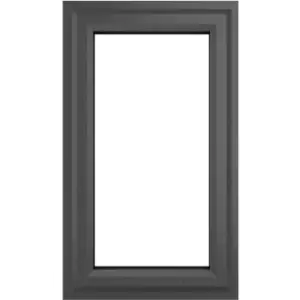 Image of Crystal Casement uPVC Window Left Hand Opening 610mm x 965mm Clear Double Glazing /White in Grey