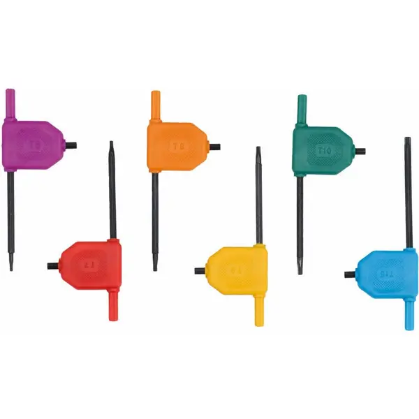 Image of LASER TOOLS Tamperproof Star Key Set 6pc 7911 - Laser Tools 5018341079116