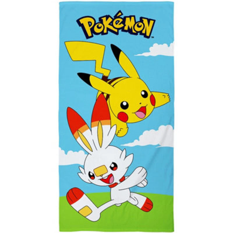 Image of Pokemon Pikachu Logo Towel Multi unisex