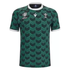 Image of Macron Wales Training Shirt 2023 2024 Adults - Black