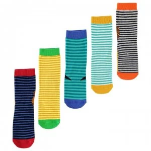 Image of Star Novelty 5 Pack Socks Infants - Lion