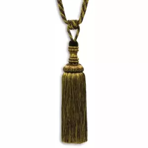 Image of Riva Home Cardini Tie Back (One Size) (Olive/Damson)