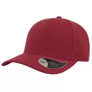 Image of Atlantis Beat Structured 6 Panel Cap (One Size) (Red)