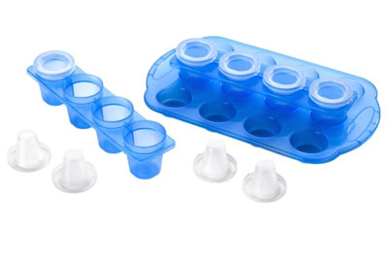 Image of Premier Housewares Anjo Blue Ice Shot Glass Mould Blue