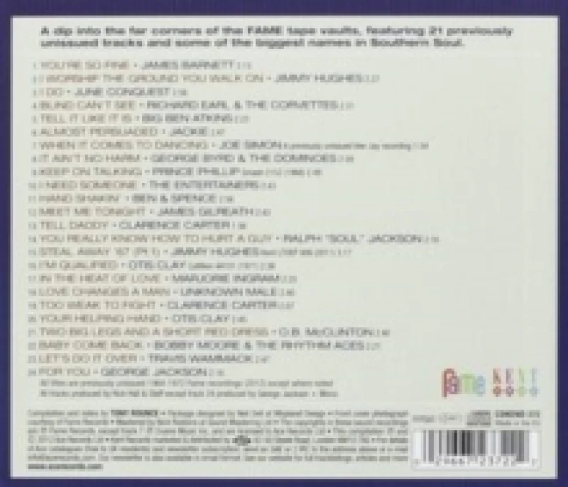 Image of Hall of Fame: Rare and Unissued Gems from the Fame Vaults CD / Album