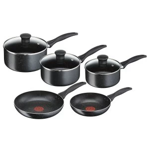 Image of Tefal Stone Non-Stick Aluminium Cookware Set - 5 Piece