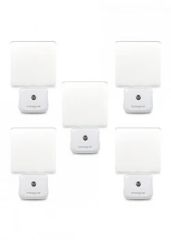 Image of Integral Auto Sensor Dusk to Dawn LED Night Light Plug In Pack of 5 UK 3-Pin Plug