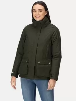 Image of Regatta Leighton Jacket - Khaki, Size 20, Women
