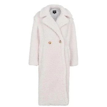 Image of Ugg Gertrude Teddy Coat - Winter White