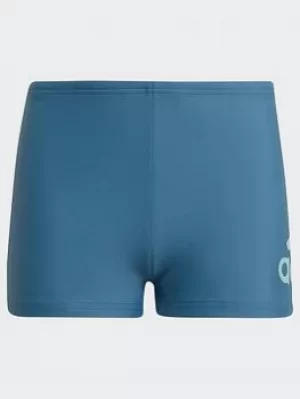 Image of Boys, adidas Natureef Swim Briefs, Purple/Green, Size 7-8 Years